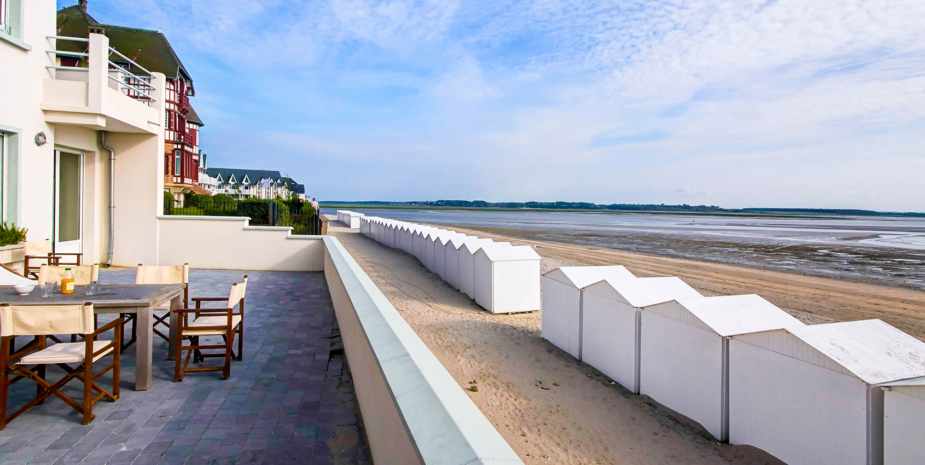 La terrasse et la vue de l'Occident, maison de location saisonnière en Baie de Somme