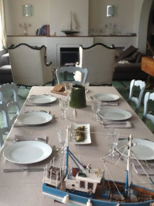 La salle à manger de l'Occident, maison de location saisonnière en Baie de Somme.